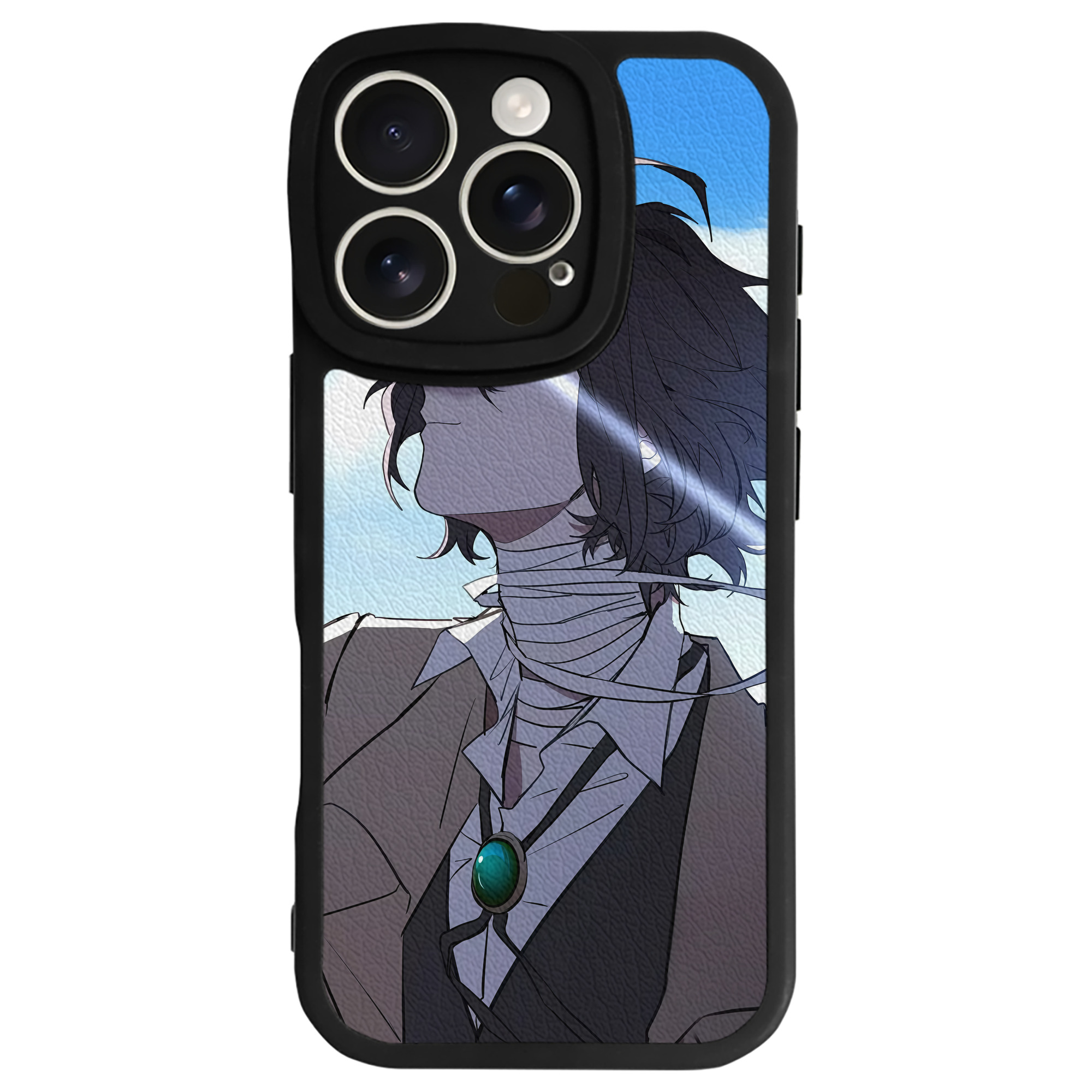 （画像用） 文豪ストレイドッグス Bungo Stray Dogs 【iPhone 16シリーズ対応】シリコンスマホケース（レザー調） 材質：シリコン